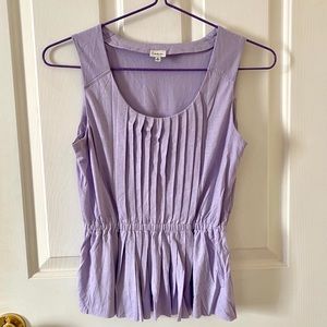 T. Babaton Lilac Peplum Top